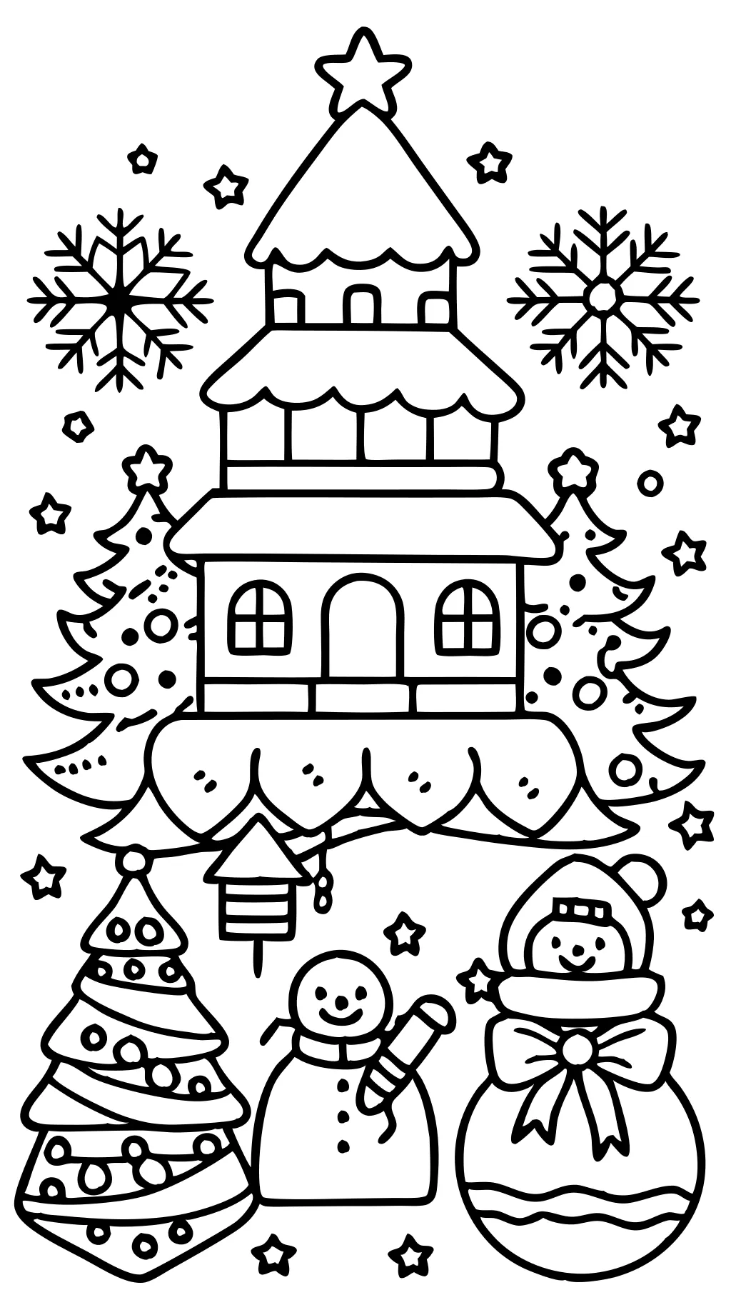 pages à colorier d’images de Noël